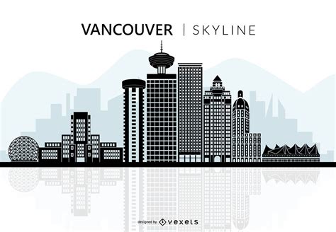 Vancouver Skyline Png - Png and jpg files have a resolution of 300 dpi.