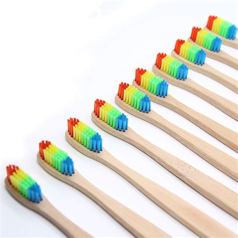 Rainbow Bamboo Toothbrush – TheValueStoreHQ