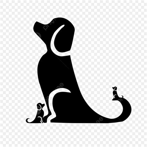 Simple Dog Head Silhouette PNG Free, Dog Silhouette Simple Cartoon, Black, Dog, Silhouette PNG ...