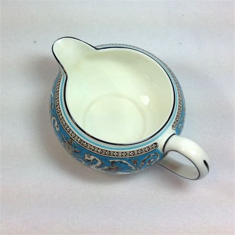 Wedgwood Bone China Florentine W2714 Turquoise with Fruit Center 146 from maggiebelles on Ruby Lane