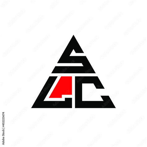 SLC triangle letter logo design with triangle shape. SLC triangle logo design monogram. SLC ...