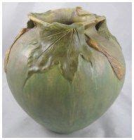 2010 | Large Maple Leaves and Seeds Vase | at Dovetail Antiques Arts | Laura Klein (Bur Oak ...