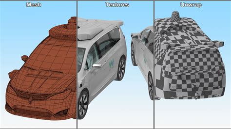 Waymo NAIAS 3 Self Driving Car Simple Interior 3D Model $99 - .3ds .blend .c4d .fbx .max .ma ...