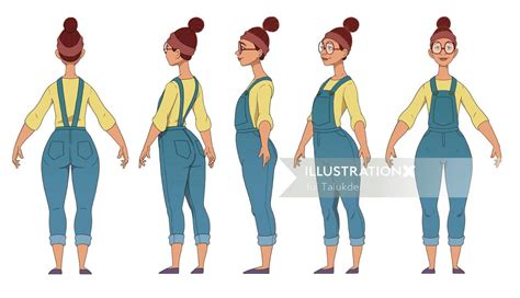 Character Turnaround | Illustration by Jui Talukder