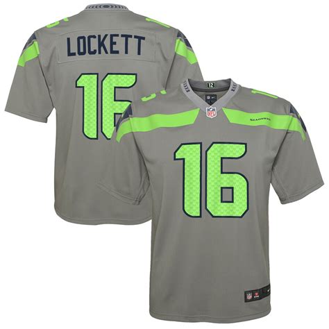 Youth Nike Tyler Lockett Gray Seattle Seahawks Inverted Game Jersey