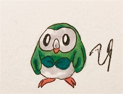 Shiny Rowlet - Pokemon by Orcchai on DeviantArt