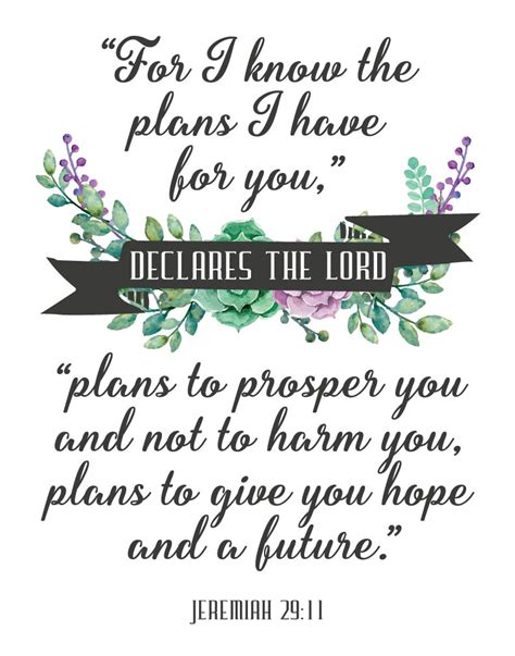 For I know the plans I have for you – Jeremiah 29:11 – Seeds of Faith