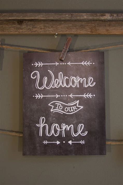 Welcome to our Home Chalkboard Print by MidtownMorning on Etsy. So cute ...