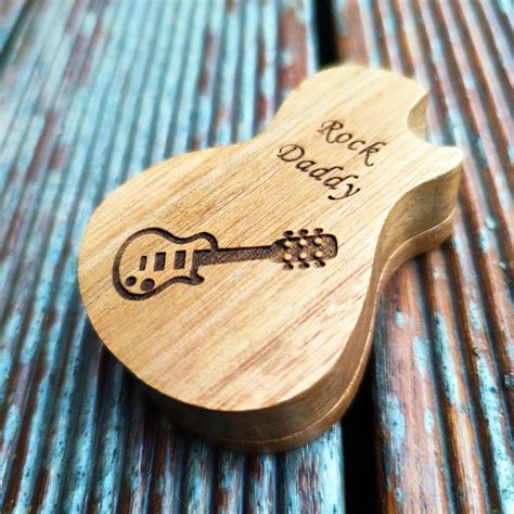 Personalized Guitar Pick Box Engraved Guitar Pick Case | Etsy