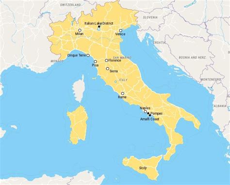12 meilleurs endroits à visiter en Italie - Romantikes