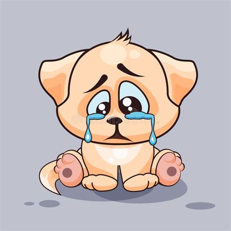 Sad Dog Cartoon Movie : Sad Dog Crying Stock Vector. Illustration Of ...