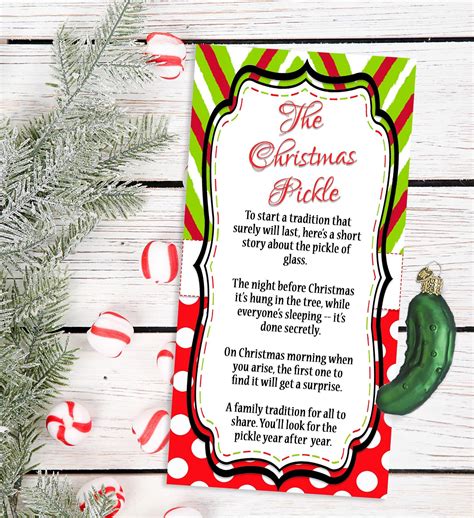 The Christmas Pickle Story INSTANT DOWNLOAD Holiday | Etsy | Christmas pickle, Christmas pickle ...