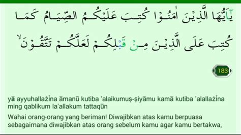 surat al baqarah ayat 183 beserta artinya - Connor Lee