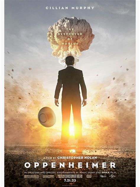 "Oppenheimer (2023) by Christopher Nolan poster" Poster for Sale by Didou-Art | Redbubble