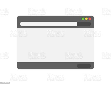 Email Interface White Box Mockup Template Vector Illustration In Flat Stock Illustration ...