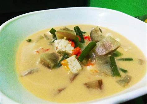 Resep Sayur Lodeh Pedas Jawa (kacang panjang terong tahu tempe) oleh rreen - Cookpad