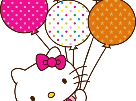 Ballons Clipart Hello Kitty - Hello Kitty With Balloon Png Transparent Png - Full Size Clipart ...