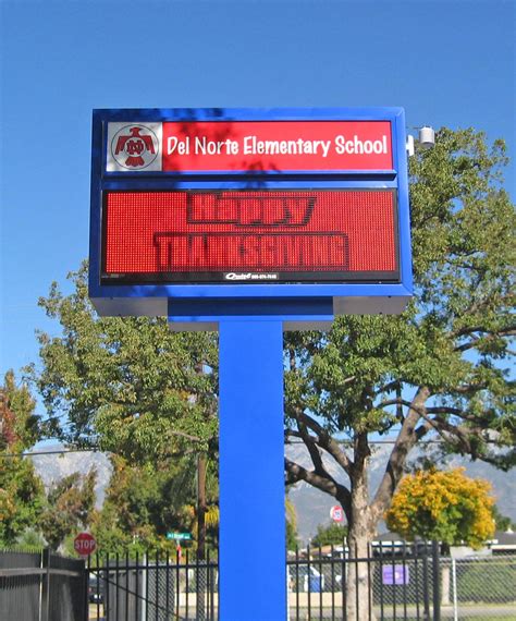 Del Norte Elementary School Marquee Sign | Del norte, School signs, Elementary schools