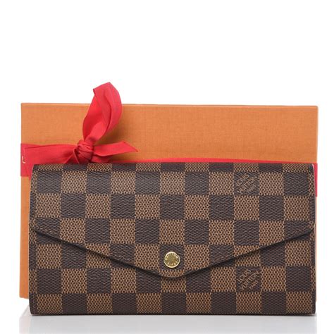 LOUIS VUITTON Damier Ebene Sarah Wallet NM 320156