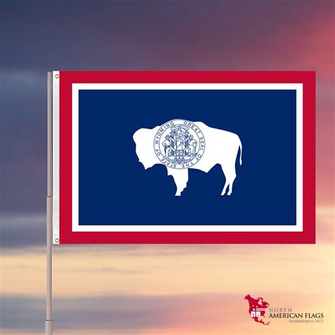 Wyoming State Nylon Flag – North American Flags & Flagpoles – Greenville, SC