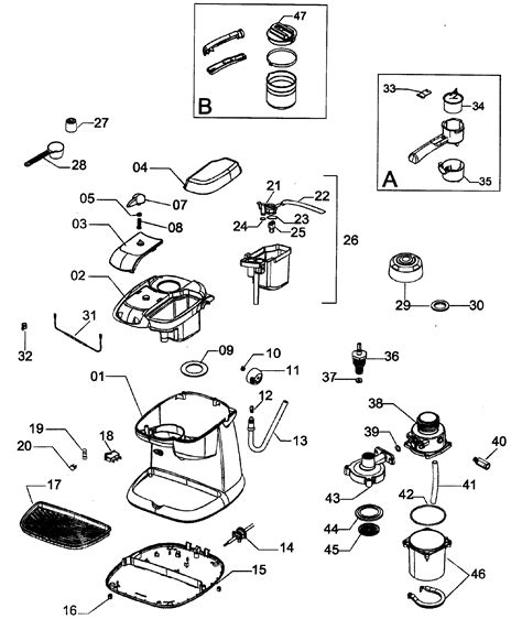 Delonghi Coffee Maker Parts Diagram | Reviewmotors.co