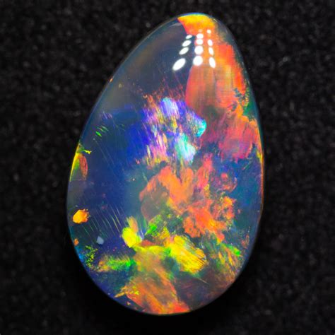 2.27 ct black opal 10.9x7x4.4mm - Black Opal Direct