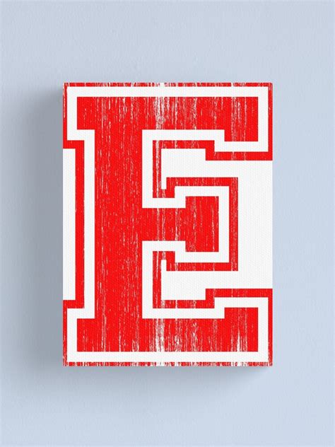 "Big Red Letter E" Canvas Print for Sale by adamcampen | Redbubble