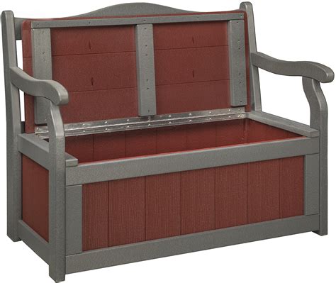 4' Polywood Garden Bench with Storage - Weaver Furniture Sales