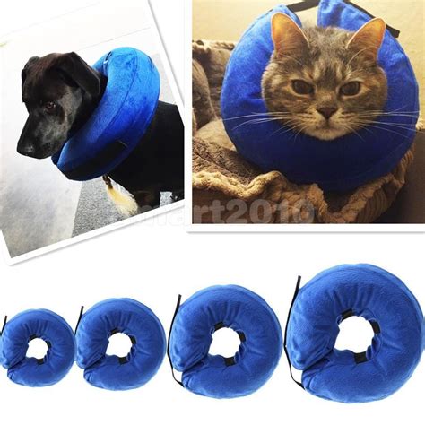 Comfy Inflatable Pet Collar Cat Dog Cone E-Collar Elizabethan Collar, 4 Sizes | eBay | Pet ...