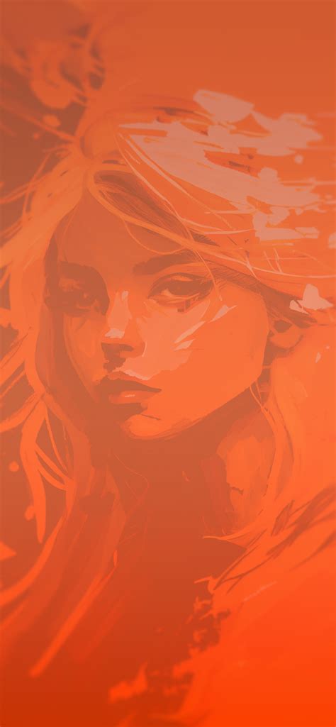 Girl Orange Aesthetic Wallpapers - Orange Wallpapers for iPhone