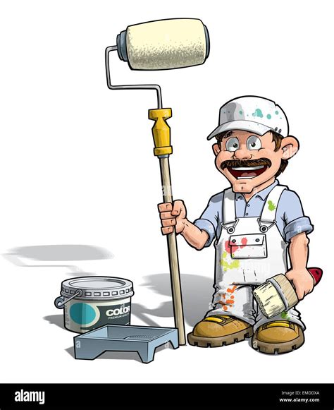 Handyman - Painter White Uniform Stock Vector Image & Art - Alamy