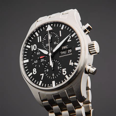 IWC Pilot Chronograph Automatic // IW3777-10 // Pre-Owned - IWC & Panerai - Touch of Modern