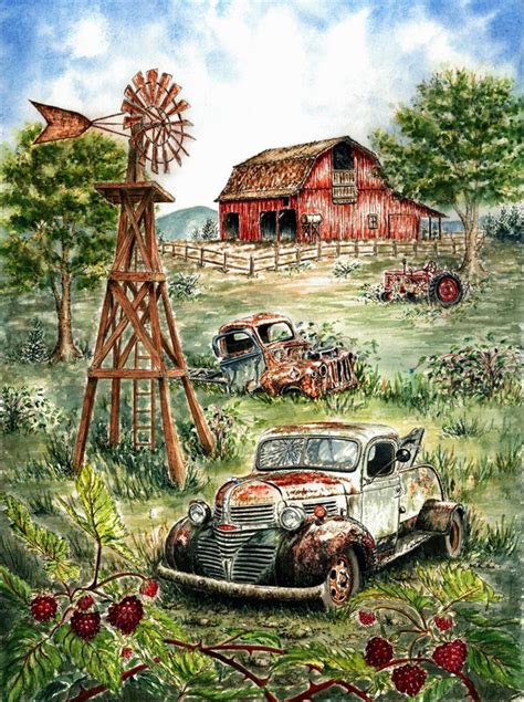 101 best images about Farms & Farm Animals - Paintings on Pinterest | Cow wallpaper, Farms and ...