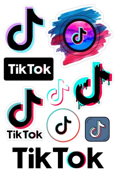 Stickers Tik Tok (Pack de 50) en 2021 | Autocollant, Stickers, Vsco