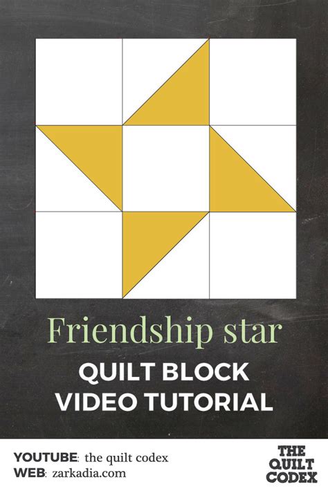 Video Tutorial: Friendship Star quilt block tutorial for beginners