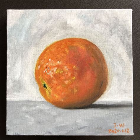 Oil painting: orange