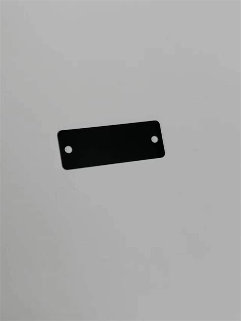 China Factory Custom Aluminum Blank Plates Anodized Nameplate Black Blanks Metal Tag - China ...