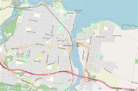 Devonport Map Australia Latitude & Longitude: Free Maps