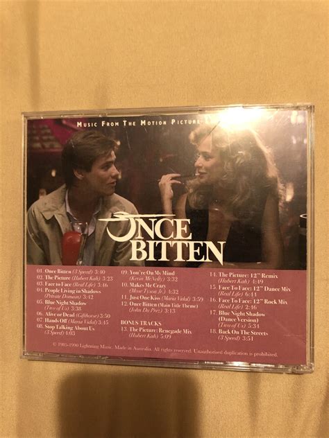 Once Bitten Soundtrack CD 1985 Hurbert Kah, 3 Speed Rare With 6 Bonus ...