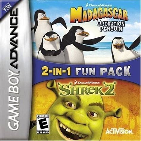 Shrek 2 / Madagascar Operation Penguin GameBoy Advance Game