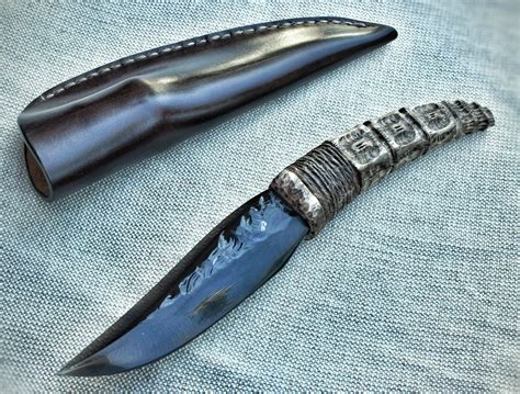 Handmade Knife From Obsidian Stone Knife Neolithic Ritual - Etsy | Handmade knives, Obsidian ...