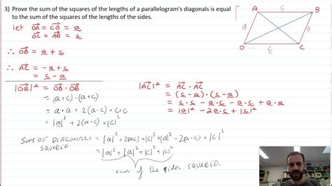 Geometric proofs using vectors Part 2 - YouTube