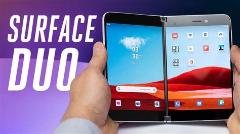 Surface Duo first look: Microsoft's foldable Android phone - YouTube