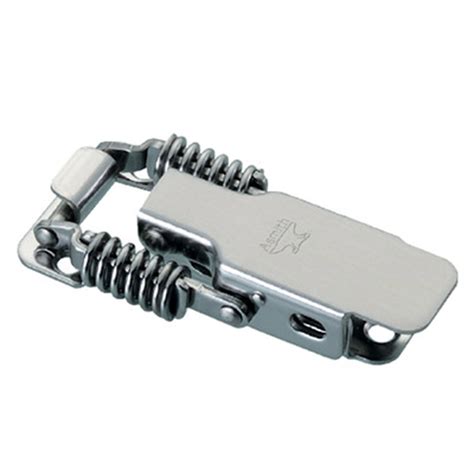 AS-CS-0130 Stainless steel spring latch with catch plate.