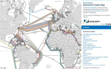 Submarine Cable Map | Submarine cable, Underwater cable, Interactive map