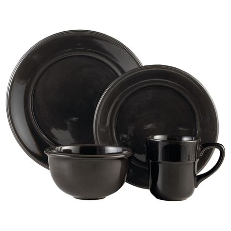 Country Living 6" Black Cereal Bowl