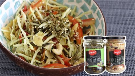 Laphet Thoke | Burmese Tea Leaf Salad | လက်ဖက်သုတ် - YouTube