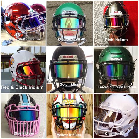 Youth Football Helmet Visors Tinted