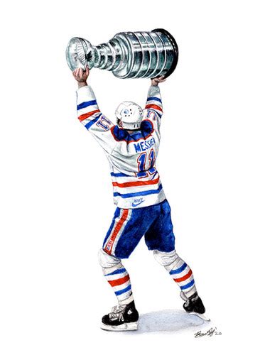 Mark Messier, Stanley Cup - Print | Mike Nguyen Art