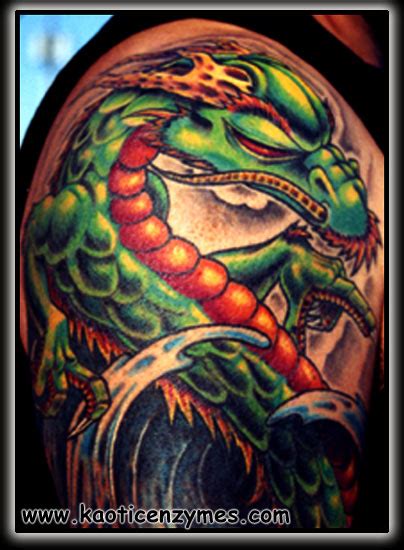 Ghostprint Gallery : Tattoos : Archive : Green Dragon